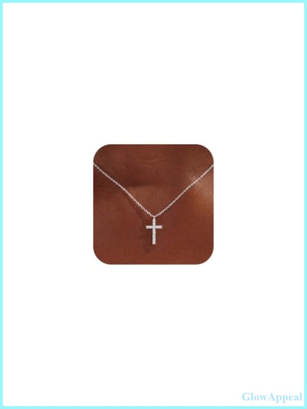 S925 Sterling Silver Cross Pendant Necklace Cable Chain Christian Baptism Gift